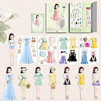 Fashion Paper Doll with Clothes with a Coloring Version - 24