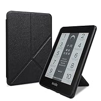 Origami Case for Kindle Paperwhite 5, 6.8 Inch 11Th Generation 2021 Releases - Slim Protective Smart Leather Fold Stand Cover with Auto Wake/Sleep,Black