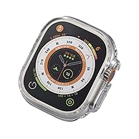 Elecom AW-22CBPPCR Apple Watch Ultra 1.9 inches (49 mm) Case, Bumper, Side Protection, Hard Polycarbonate, Clear
