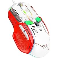 Gaming Mouse, Wired Mouse PC Gaming Mice with 12 RGB Backlit, High-Precision 12800 DPI Adjustable, 10 Programmable Buttons, Ergonomic Computer USB Gamer Mouse for Windows Laptop Mac
