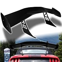 Universal Fit GT Wing Rear Weatherproof Adjustable Trunk Deck Spoiler with Accessories Kit, GT1-Style, 57