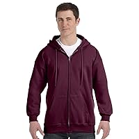 Hanes Mens Ultimate Full-Zip Hoodie, Men'S Hooded Fleece Sweatshirt With Zipper