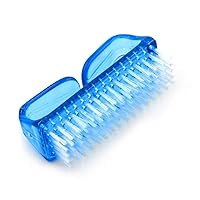 KADS 3 Colors Nail Art Dust Clean Brush, Manicure Tool Nail Handle Brushes with Poly Bristles (Blue)