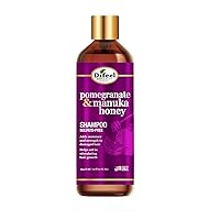 Difeel Pomegranate & Manuka Honey Sulfate-Free Shampoo 12 oz. - Strengthens & Moisturizes Damaged Hair