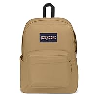 JanSport SuperBreak Plus Backpack with Padded 15-inch Laptop Sleeve and Integrated Bottle Pocket - Spacious and Durable Daypack for Work and Travel - Coconut