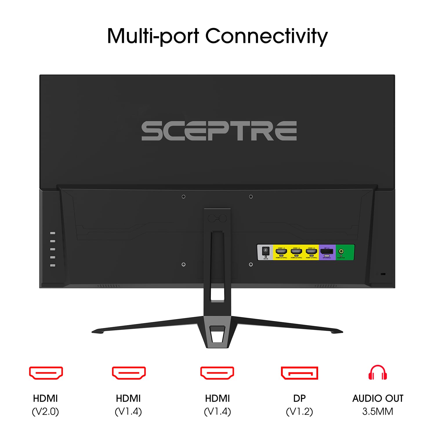 Sceptre IPS 24” Gaming Monitor 165Hz 144Hz Full HD (1920 x 1080) FreeSync Eye Care FPS RTS DisplayPort HDMI Build-in Speakers, Machine Black 2020 (E248B-FPT168),IPS 24