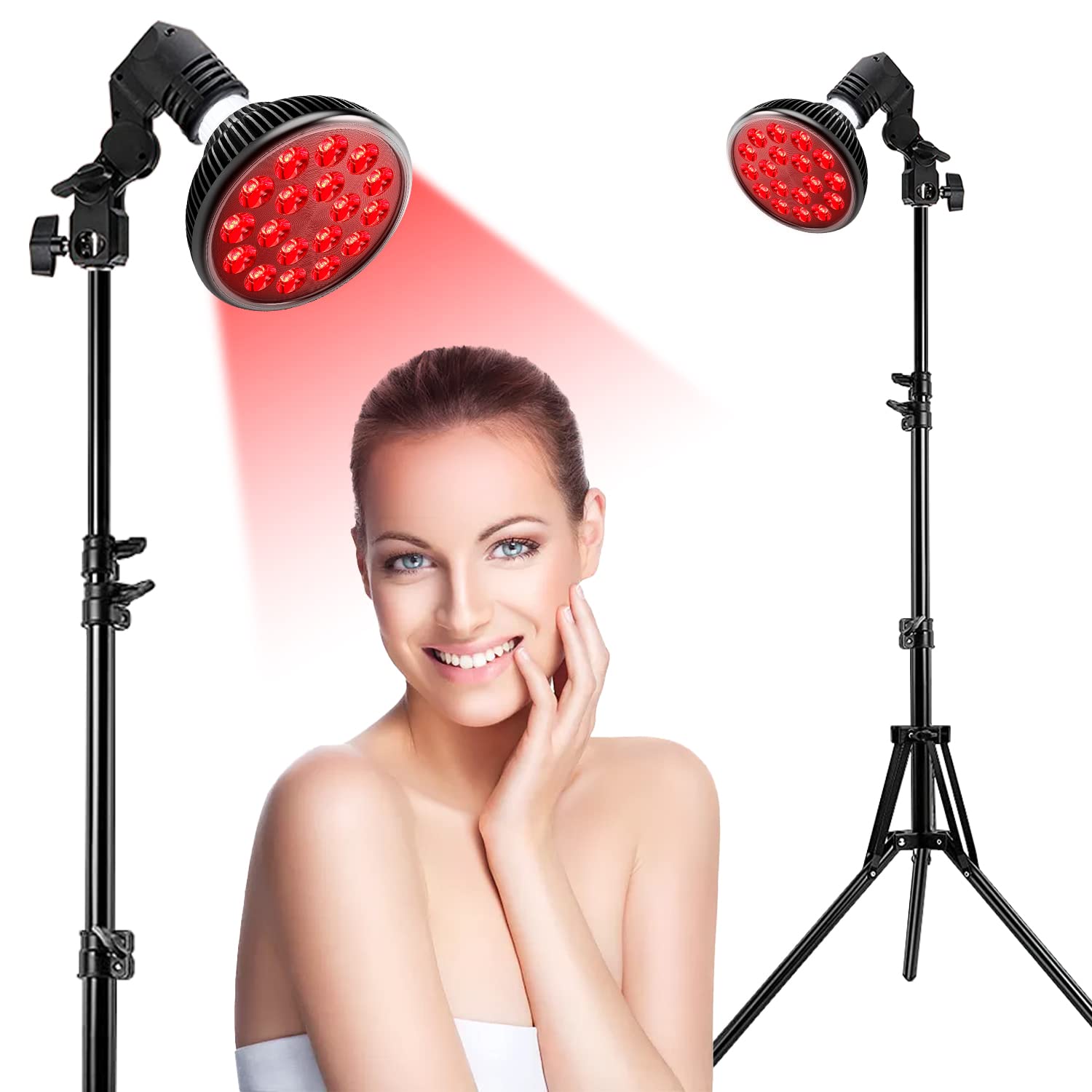 Mua Aumtrly 2022 Upgrade Red Light Therapy Lamp with Stand for Body and Face  36 Dual-Chips Infrared Light Therapy Lamp 660nm Red and 850nm Near Infrared  Red Light Therapy Device Timer Goggles