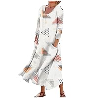 2024 Women's Fashion Cotton Linen Dress Basic Loose Fit Casual Loose Pockets Long Dress Plain Tank Dress