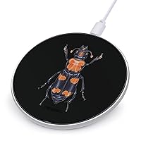 American Burying Beetle Fast Portable Charger 10W Funny Graphic Phone Charging Pad with USB Cable