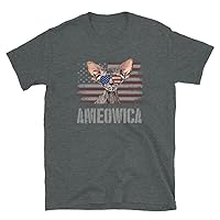 Peterbald Cat Funny Ameowica Retro USA American Flag T-Shirt