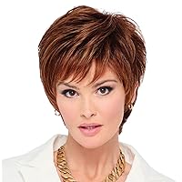 Raquel Welch Fierce And Focused Hand Tied Short Bob Wig by Hairuwear, Average Size Cap, RL31/29 Fiery Copper