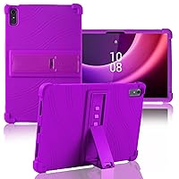 ATOOZ for Lenovo Tab P11 Gen 2 Case for Kids 11.5 Inch 2023,Lenovo Tab P11 2nd Gen Tablet Case (TB350FU) Soft Silicone Case for Lenovo P11 2nd Gen 11.5 Tablet with PC Stand (Purple)