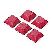 PATIKIL 1U Blank Keycaps, 5 Pack Universal PBT Keyboard Replacement Accessories for MX Mechanical Keyboard, Red