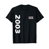 20th Birthday Man Woman Vintage 2003 Birthday T-Shirt