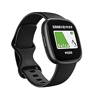 [Suica Compatible] Fitbit Versa 4 Smart Watch, Black, FB523BKBK-FRCJK (6 Days Battery Life, Equipped with Alexa, GPS)