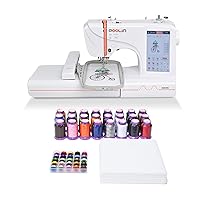 Brother SE700 Sewing and Embroidery Machine, Wireless LAN Connected, 135  Built-in Designs, 103 Built-in Stitches, Computerized, 4 x 4 Hoop Area,  3.7 Touchscreen Display, 8 Included Feet