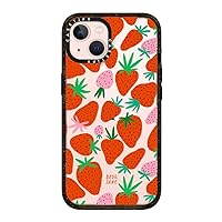 CASETiFY Impact iPhone 13 Case [6.6ft Drop Protection] - Strawberries - Clear Black