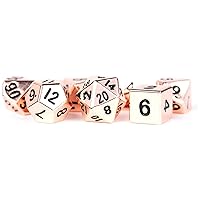 FanRoll by Metallic Dice Games 16mm Metal Polyhedral DND Dice Set: Copper, Role Playing Game Dice for Dungeons and Dragons