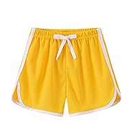 Shorty Shorts Girls Cotton Active Athletic Running Sleeping for Toddler Kids Big Girl's Boy's Lifeguard Shorts