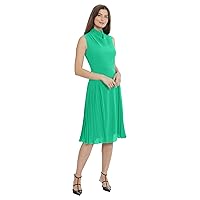 Maggy London Women's Sleeveless Cowl Neck Dress with Fluted Skirt Office Workwear
