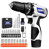 Cordless Drill Driver 16.8V Electric Drill Driver Battery Drill Kit, Variable Speeds, 3/8 Inch Keyless Chuck, with Li-Ion Battery, Fast Charger, 23pcs Accessories and Storage Case