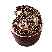 Creative Printing Stamp Brass Paisley Designs Wood Pottery Block