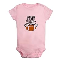 Sundays are for Cuddles & Huddles Funny Romper, Newborn Baby Bodysuits, Infant Jumpsuits, Kids Short Clothes Outfits