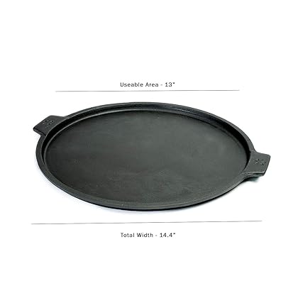 Pizzacraft Cast Iron Pizza Pan, 14-Inch, For Oven or Grill -