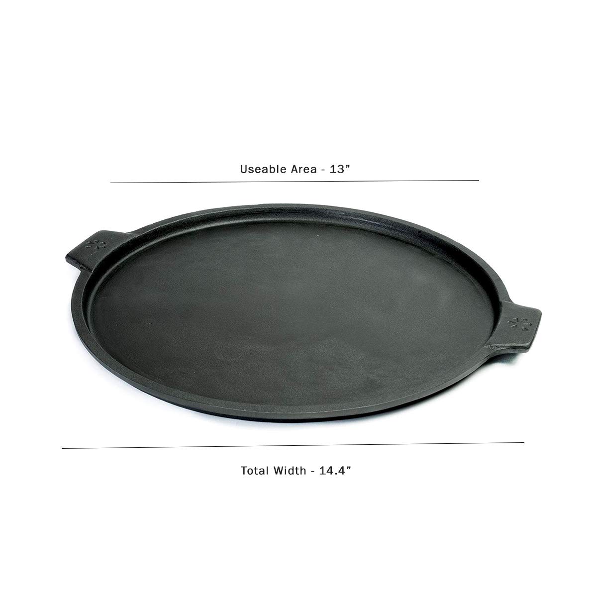 Pizzacraft Cast Iron Pizza Pan, 14-Inch, For Oven or Grill -