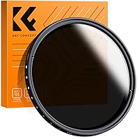 K&F Concept 55mm Variable ND2-ND400 ND Lens Filter (1-9 Stops) for Camera Lens, Adjustable Neutral Density Filter with Microfiber Cleaning Cloth (B-Series)