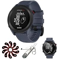 Garmin 010-02472-01 Approach S12 GPS Golf Watch, 42k+ Preloaded Courses (Blue) Bundle with Deco Essentials Screen Protector + 7-in-1 Multi-Function Golf Tool + Zippered Golf Iron Head Covers Set