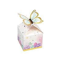 Creative Converting Golden Butterfly Favor Boxes, 24 ct