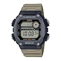 Casio Men's Quartz 10-Year Battery 200M Water Resistant Extra Long Band Watch DW-291HX-5AV