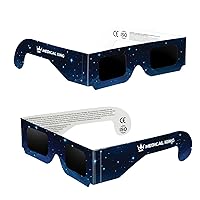 Medical king Solar Eclipse Glasses (2 pack) 2024 CE and ISO Certified Safe Shades for Direct Sun Viewing approvd 2024