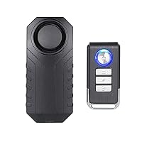 Bicycle Alarm, Wireless Anti-Theft Burglar Security Alarm for Bike Motorcycle Car Vehicles Door Window, 113db Super Loud and Waterproof (Remote Control Included)