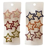 12 Pcs Metal Snap Hair Clips Star Hair Barrettes Hair Accessories for Women Girls