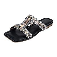 2024 Summer Women's Fashion Flat Sandals Are Suitable For Beach Home And Outdoor Wear Women Flat Shoes Co