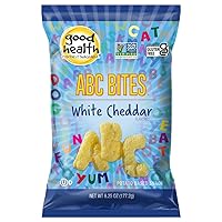 Utz Quality Foods Good Health Certified Non GMO White Cheddar ABC Bites Potato Based Snack- 6.25 oz. Bags (6-Pack), 37.5 Ounce, 6.25 ounces