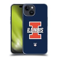 Head Case Designs Officially Licensed University of Illinois U of I Graphics 3 Soft Gel Case Compatible with Apple iPhone 15