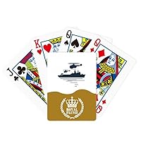 Helicopter Ship Wave Military Royal Flush Poker Playing Card Game