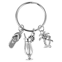 1pc Key Chain Alloy Pool Party Charm