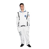 Mad Engine Nasa Astronaut Adult Costume Hooded Pajama Union Suit