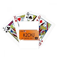Car Licence USA American Number Pattern Poker Playing Magic Card Fun Board Game