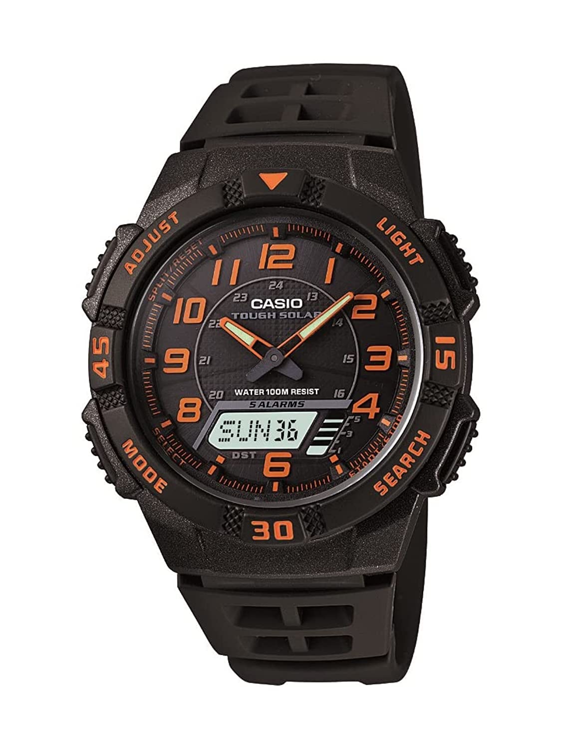 Casio Men's AQS800W Slim Solar Multi-Function Ana-Digi Sport Watch