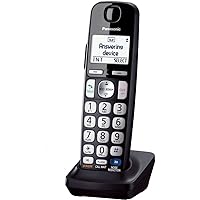 PANASONIC Cordless Phone Handset Accessory Compatible with TGE210/TGE230/TGE240/TGE270 Series Cordless Phone Systems - KX-TGEA20B (Black)