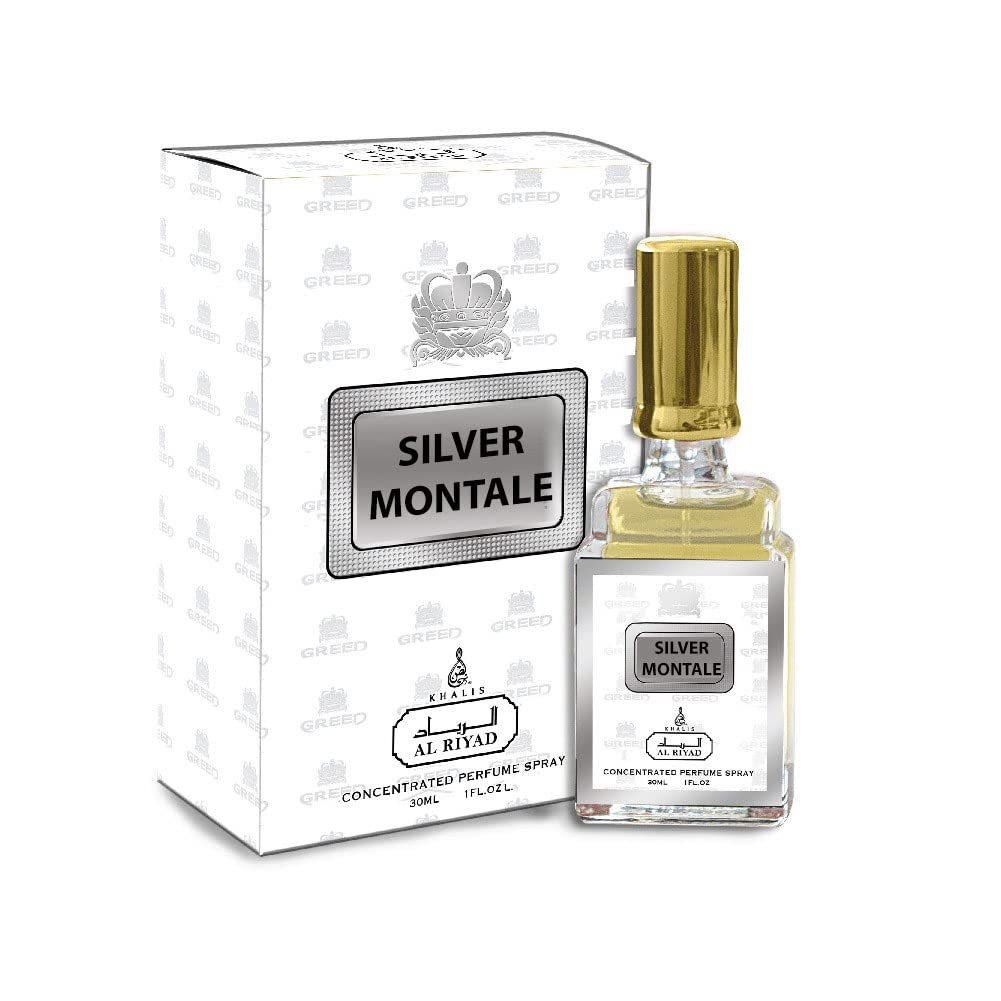 SILVER MONTALE Inspired by Creed Silver Mountain, 1.1 oz (30 mL) Eau De Parfum Spray, a fragrance that will leave a lasting impression by House of AL RIYAD Dubai