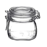Fido 17.5 Ounce Glass Storage Jars:, 17 Ounce, Clear