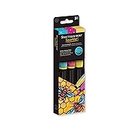 Spectrum Noir Sparkle Water-Based Fine Micro-Pigment Markers - Pack of 3 - Includes Flexible Brush Nib (Essential Brights)