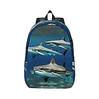 Hammerhead Sharks Large Capacity Backpack, Men'S And Women'S Fashionable Travel Backpack, Leisure Work Bag,