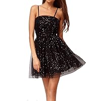 Womens Casual Jumpsuit Romper Style Long Dresses Star Print Black Mesh Lace Party Cocktail Club Wear